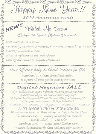 2014 Announcements-01-01-01
